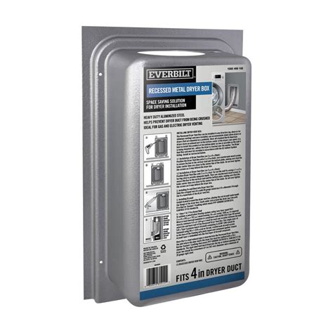 metal dryer boxes|everbilt recessed dryer vent box.